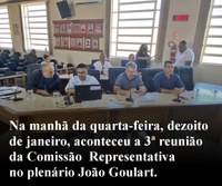 Terceira reunião da Comissão Representativa.