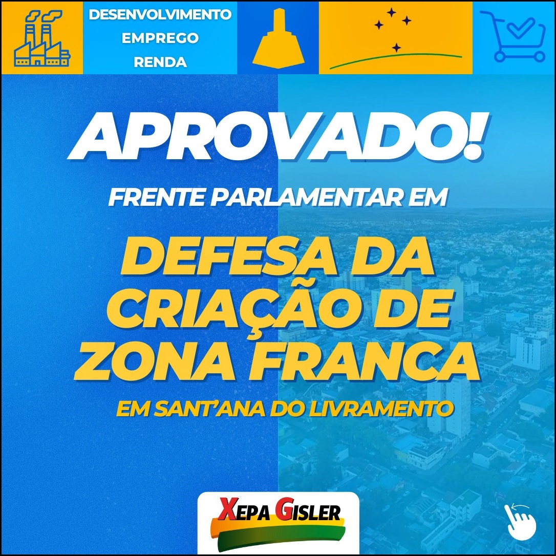  Criação de uma Frente Parlamentar .